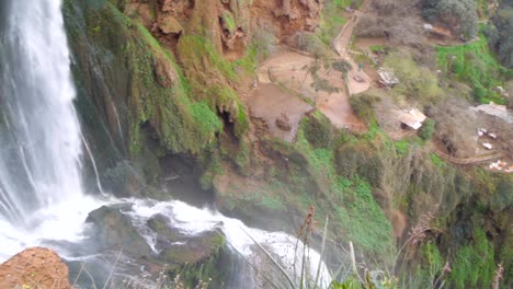 Ouzoud-Waterfalls-located-in-the-Grand-Atlas-village-of-Tanaghmeilt,-in-the-Azilal-province-in-Morocco,-Africa