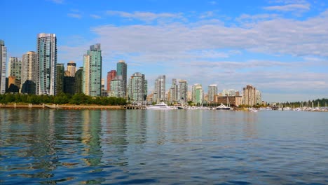 Coal-Harbor-Condominiums,-Waterfront,-Vancouver-Canada
