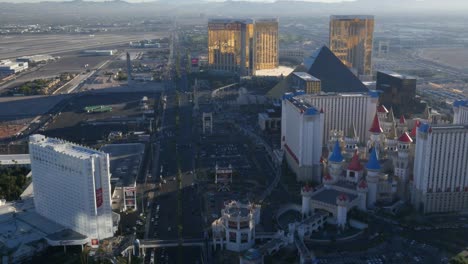 Las-Vegas,-Nevada-Aerial-view-of-Las-Vegas-Strip