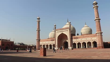 Mezquita-De-Jama,-Delhi