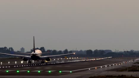 Großes-Flugzeug-Landung.