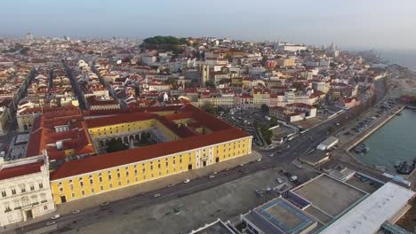 Aerial-View-of-Lisbon,-Portugal