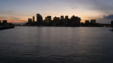 Time-lapse-of-Downtown-Boston-at-Night