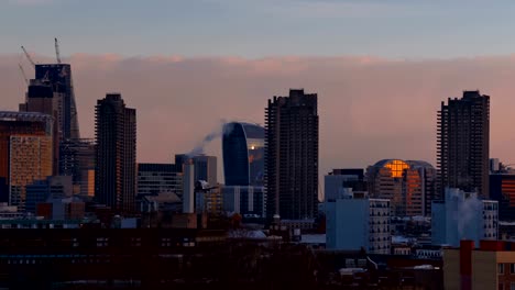 Ciudad-de-Londres-horizonte,-Londres,-Inglaterra,-Reino-Unido