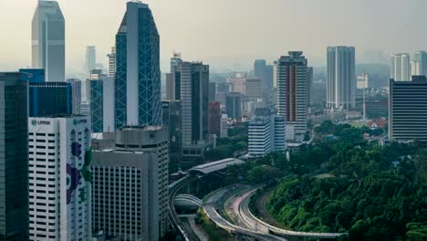 4-K-Time-lapse:-punto-culminante-de-la-ciudad-de-Kuala-Lumpur