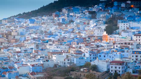 Chefchaouen-sunset-zoom-out-timelapse