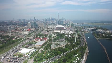 Toronto-Kanada-Skyline-Antenne-aus-Westen