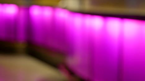 Blurry-purple-lights-on-the-side-of-the-wall