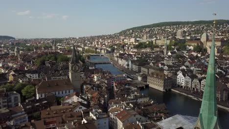 sunny-day-zurich-center-famous-central-district-riverside-aerial-panorama-4k-switzerland