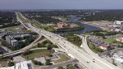 Aerial-of-Downtown-Tampa,-Florida