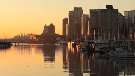 Reflections-Coal-Harbour,-Vancouver