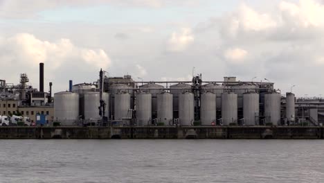 Factory-in-harbor-of-Hamburg-on-the-Elbe-River