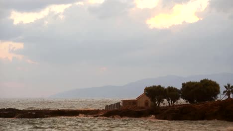 Storm-rain-fog-and-mist-scenic-beach-cliff.