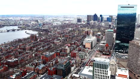 Abierto-Vista-aérea-de-la-ciudad-de-Boston,-Massachussets