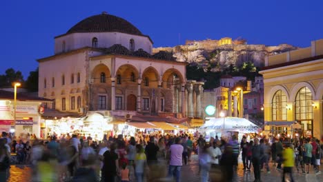 Monastiraki-Platz-Athen,-Griechenland