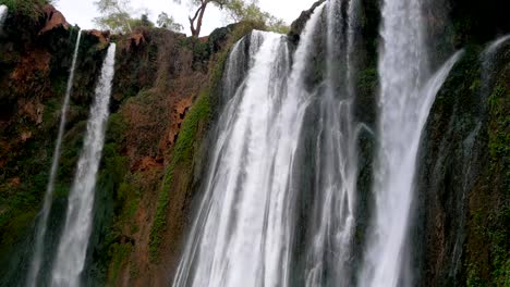 Ouzoud-Waterfalls-located-in-the-Grand-Atlas-village-of-Tanaghmeilt,-in-the-Azilal-province-in-Morocco,-Africa