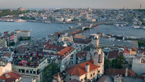 High-quality-shot-of-Istanbul-Sunset-Panorama.-View-from-Galata-Tower