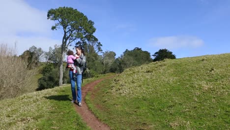 Mutter-Tochter-Reise-in-die-Natur-im-Freien