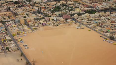 Dubai-Stadt-Dachkonstruktion-Top-Panorama-Platz-4-k-Zeit-verfallen-Vereinigte-Arabische-Emirate