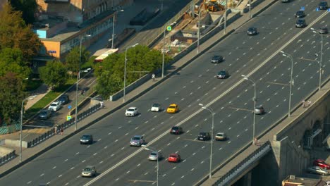 a-wide-road-bridge,-go-over-the-bridge-cars,-top-view