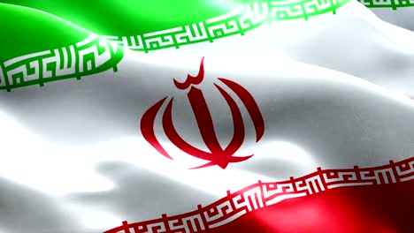 iranische-Flagge-winken-Textur-Stoff-Hintergrund,-Krise-des-Irans-nukleare-atomaren-Gefahr