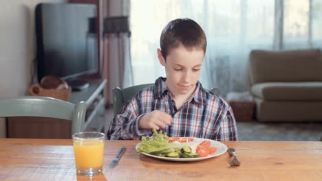 Nutrición-infantil---niño-de-negarse-a-comer-alimentos-saludables