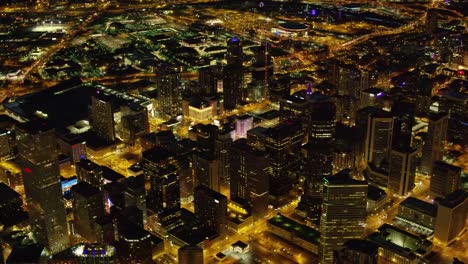 Aerial-view-of-Denver-at-night