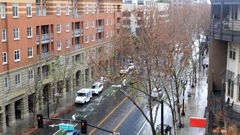 View-of-street-scene-in-San-Jose,-California