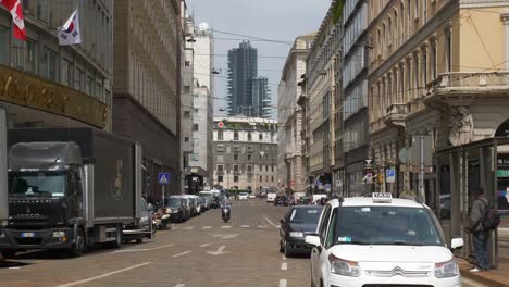 Italy-sunny-day-milan-city-traffic-street-slow-motion-panorama-4k