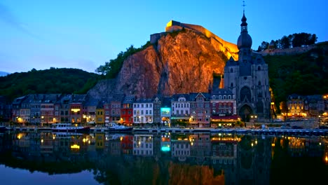 View-of-Dinant-town,-Belgium