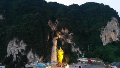 forward-aerial-sweep-of-murugan-guard-statue-batu-caves