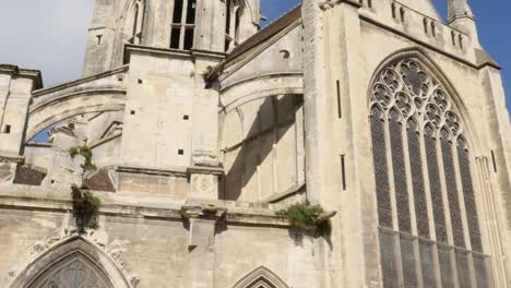 Tilting-on-Caen-St-Etienne-le-Vieux-remains-in-the-centr-of-the-city-of-Caen