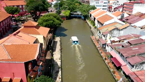 Aerial-view-of-Malacca-cityscape-at-daytime