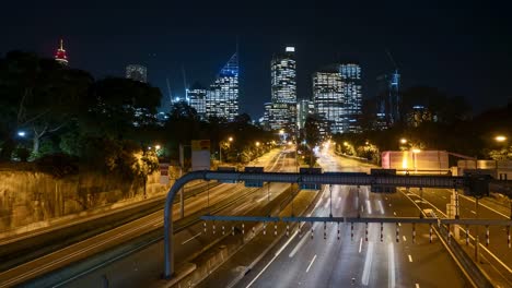 Nachtleben-in-Sydney-Skyline-der-Stadt.