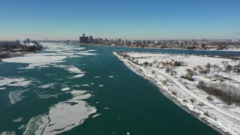 Detroit-Belle-Isle-antena-invierno