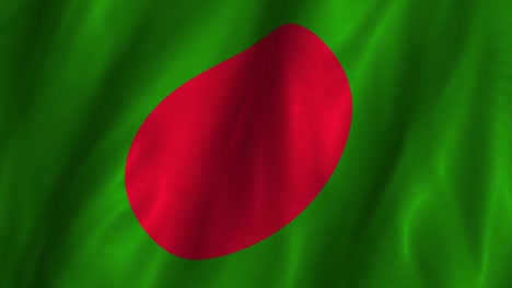 Bangladesh-bandera;-Saludar-con-la-mano;-bucle