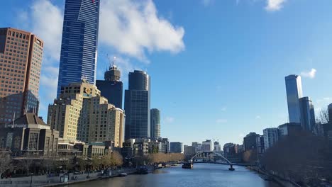 Melbourne-City,-Victoria,-Australien-Yarra-River