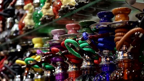 Shisha-en-tiendas-de-souvenir-en-Turquía