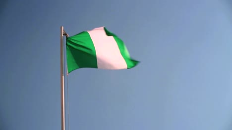 Nigerianische-Flagge-im-wind