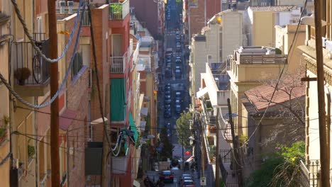 barcelona-day-time-hill-city-road-life-4k-spain