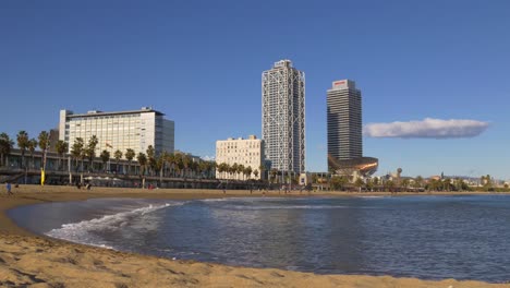 barcelona-day-light-beach-panorama-4k-spain