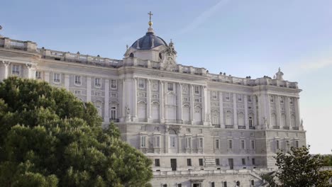 View-of-Madrid,-Spain,-Royal-Palace,-Palacio-Real