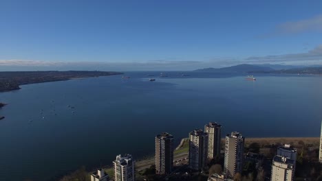 Vista-aérea-de-Canadá-Vancouver,-BC