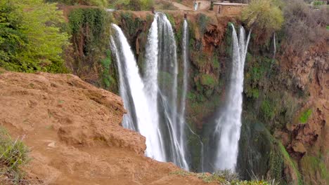 Ouzoud-Waterfalls-located-in-the-Grand-Atlas-village-of-Tanaghmeilt,-in-the-Azilal-province-in-Morocco,-Africa