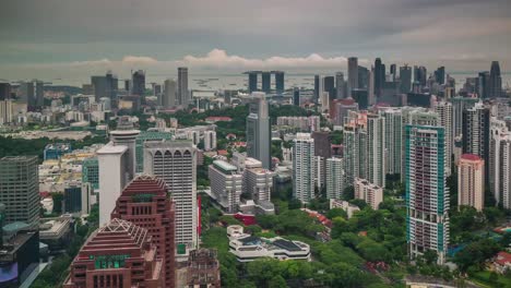 Stadt-Rückseite-Panorama-anzeigen-4-k-Zeitraffer-aus-Singapur