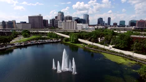 Aerial-of-downtown-Orlando