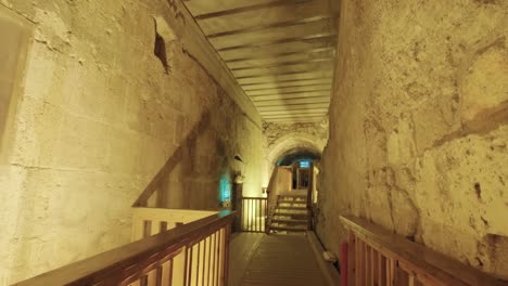 Die-Westwand-Tunnel-unter-der-Altstadt-von-Jerusalem-in-Israel