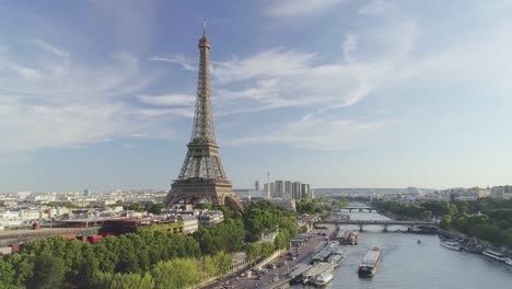 Aerial-view-of-Paris-with-Seine-river