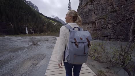 Young-woman-hiking-in-Canada