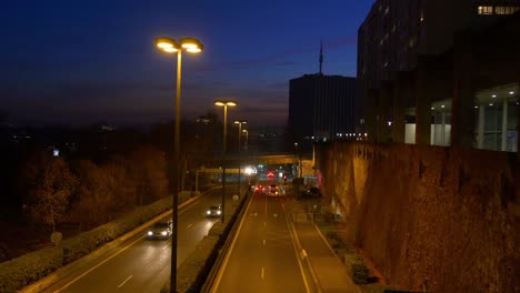 france-night-lights-paris-la-defense-block-traffic-road-panorama-4k